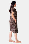 Sweetmoon Long T Shirt Nightdress - Brown — thumbnail 3